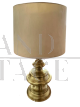 Lampada di Goffredo Reggiani in ottone con paralume                            