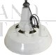 Lampada industriale in metallo laccato bianco, D45 - anni '50                            