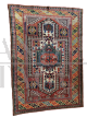 Antico tappeto caucasico della metà dell'800