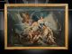 Venere e Adone, dipinto antico olio su tela stile Boucher rinascimentale                