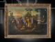 Il Ritrovamento della Coppa Rubata, dipinto biblico antico olio su tela