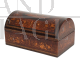 Scatola portagioie antica sorrentina in legni esotici pregiati, XIX secolo