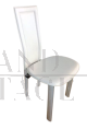 Sedia in stile Lara di Cattelan in cuoio bianco, anni 2000                            