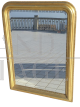 Specchio a vassoio vintage dorato                           