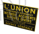 Targa L'Union Compagnie d'Assurances, Francia 1930                            