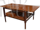 Tavolino anni '50 a due piani con cassetto