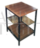 Tavolino Anonima Castelli in legno e vetro, anni '60                            