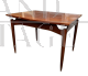 Tavolo allungabile in stile scandinavo con piano esagonale                            