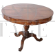 Tavolo antico rotondo in noce di epoca Luigi Filippo - metà '800