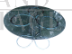 Tavolo Giotto Stoppino in vetro fumé