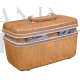 Valigetta beauty case vintage Samsonite marrone anni '60                            