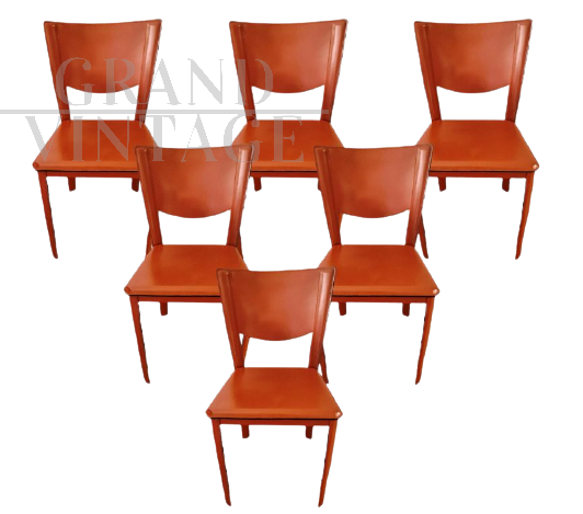 6 Alex chairs by Enrico Pellizzoni