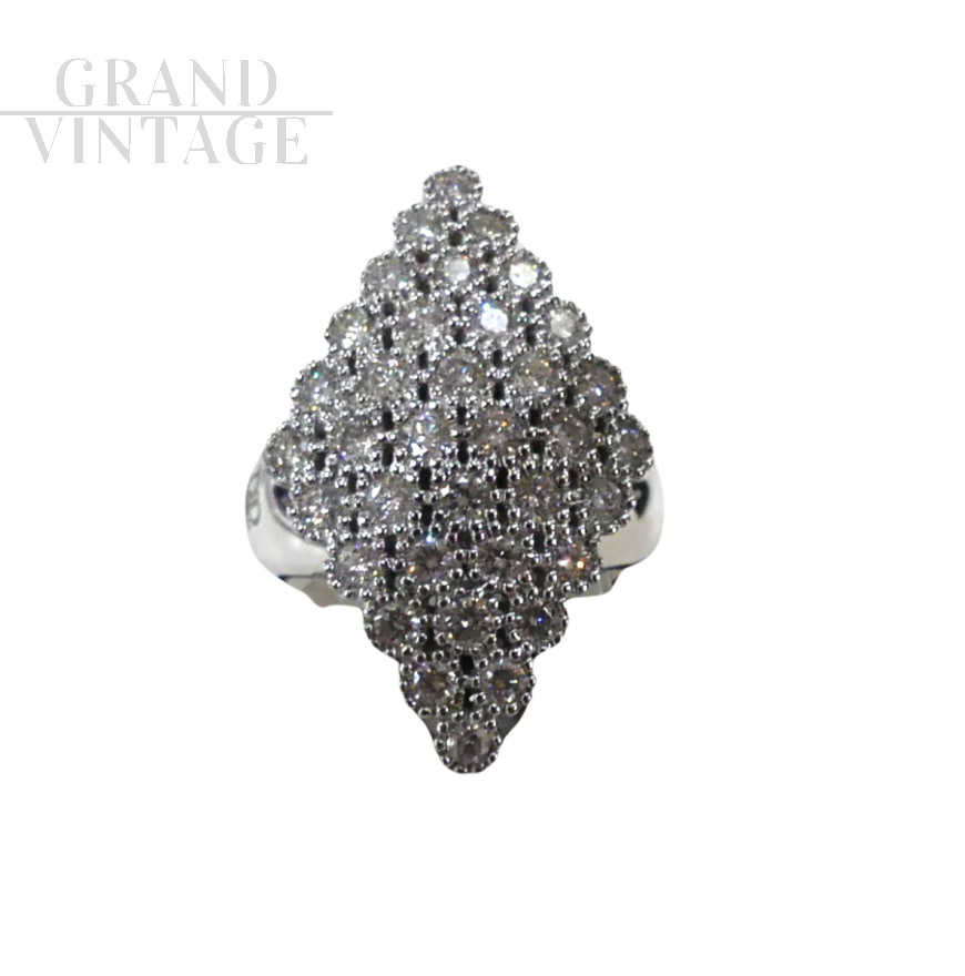 D.D Jewelry ring in white gold and diamonds