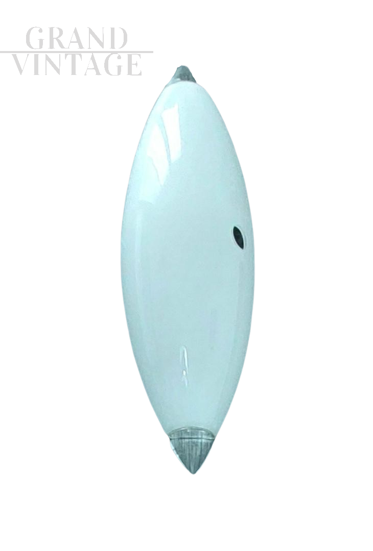 Barovier & Toso ogival wall light in white Murano glass