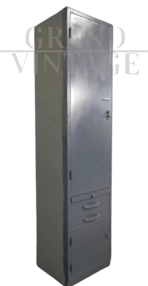 Vintage industrial iron locker