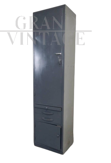 Vintage iron workshop cabinet          