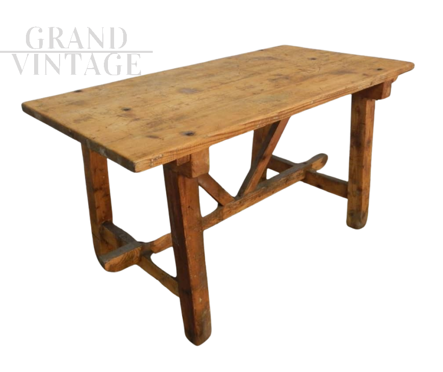 Workbench in light fir wood, 1940s