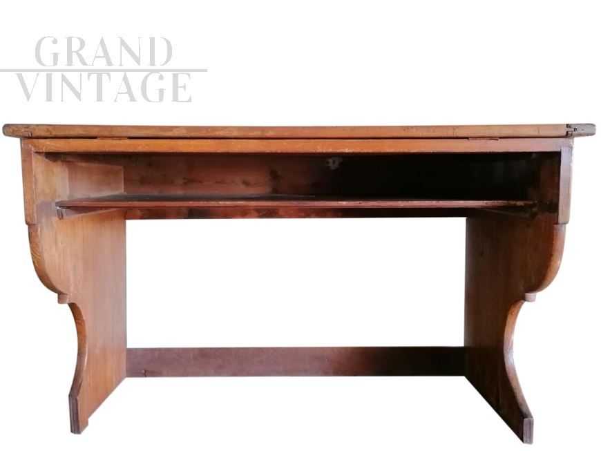 1940s school desk with tilting top