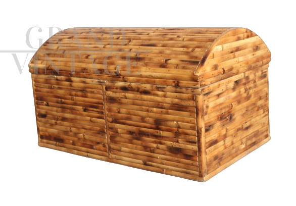 Vintage bamboo trunk, Italy 1970s