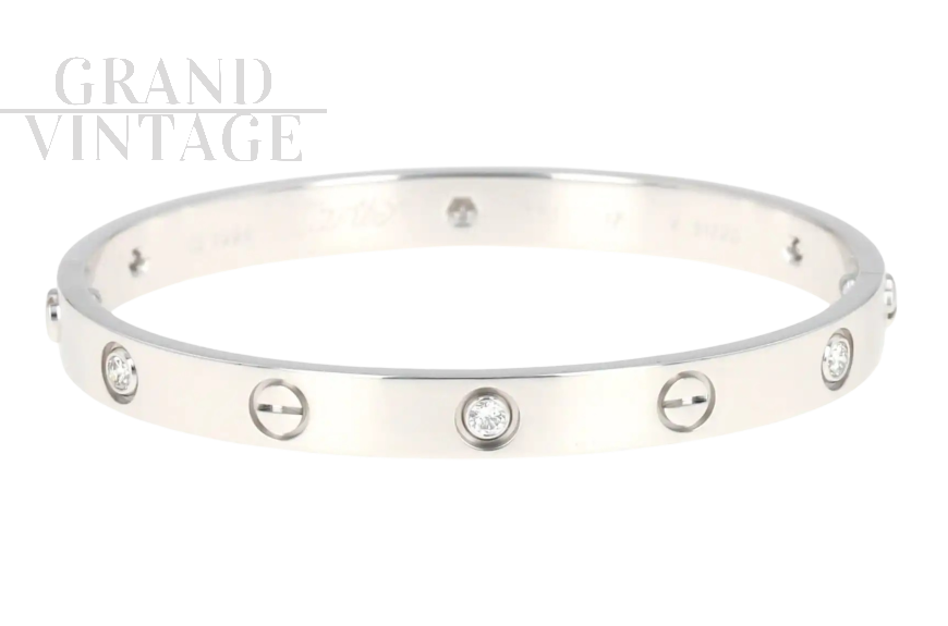 Cartier Love bracelet in white gold with 6 diamonds