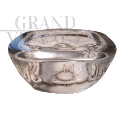 Pocket emptier bowl by Alfredo Barbini in Murano glass