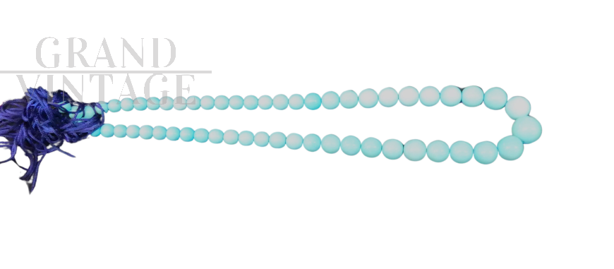 Natural degradé turquoise necklace