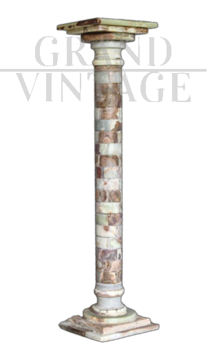 Vintage alabaster column, Italy 1950s