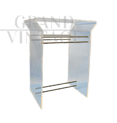 Vintage 70s / 80s console in plexiglass