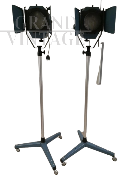 Pair of vintage German 1960s photography lights