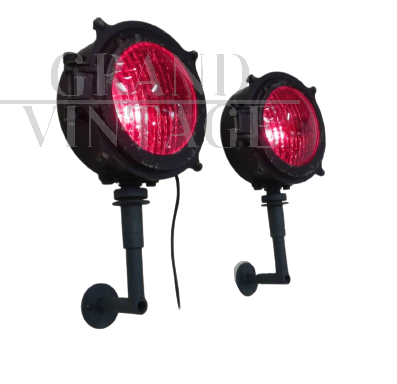 Pair of Wabco Westinghouse spotlights, 1960