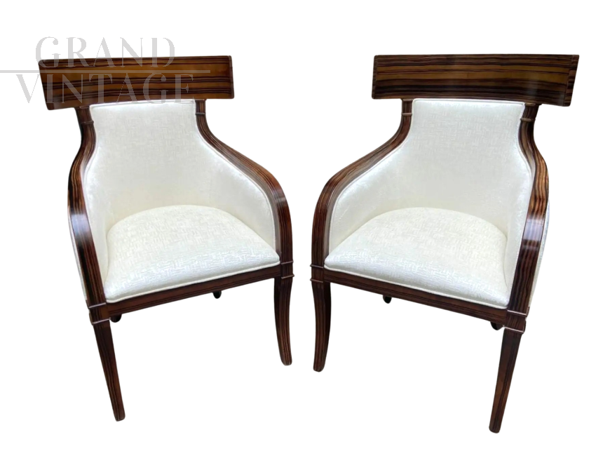 Pair of design armchairs by Colbert International