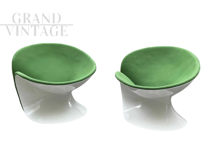 Pair of Girolle armchairs by Jean-Pierre Laporte for Thonet, 1970