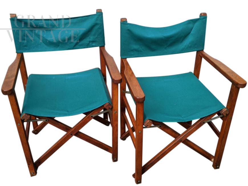 Pair of vintage director's chairs