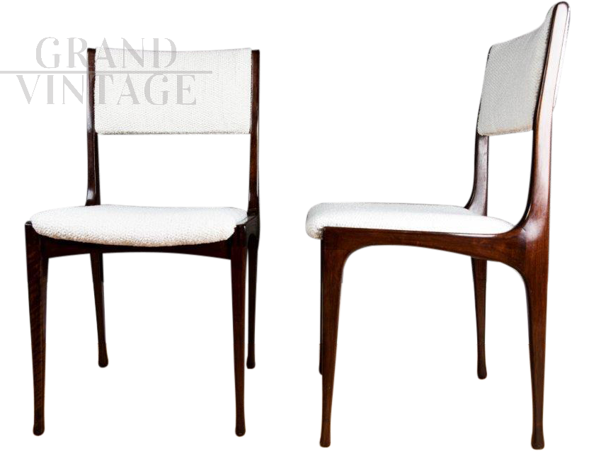 Pair of 693 chairs by Carlo de Carli for Cassina