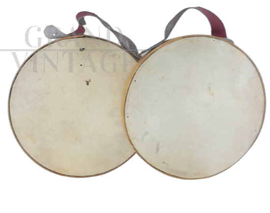 Pair of vintage Olimpia tambourines                          