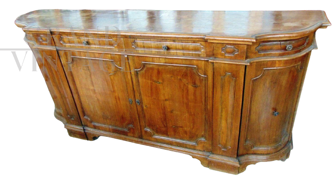 Italian antique style sideboard from the 1900s, in solid wood