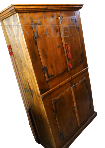 Antique rustic Tyrolean cupboard
