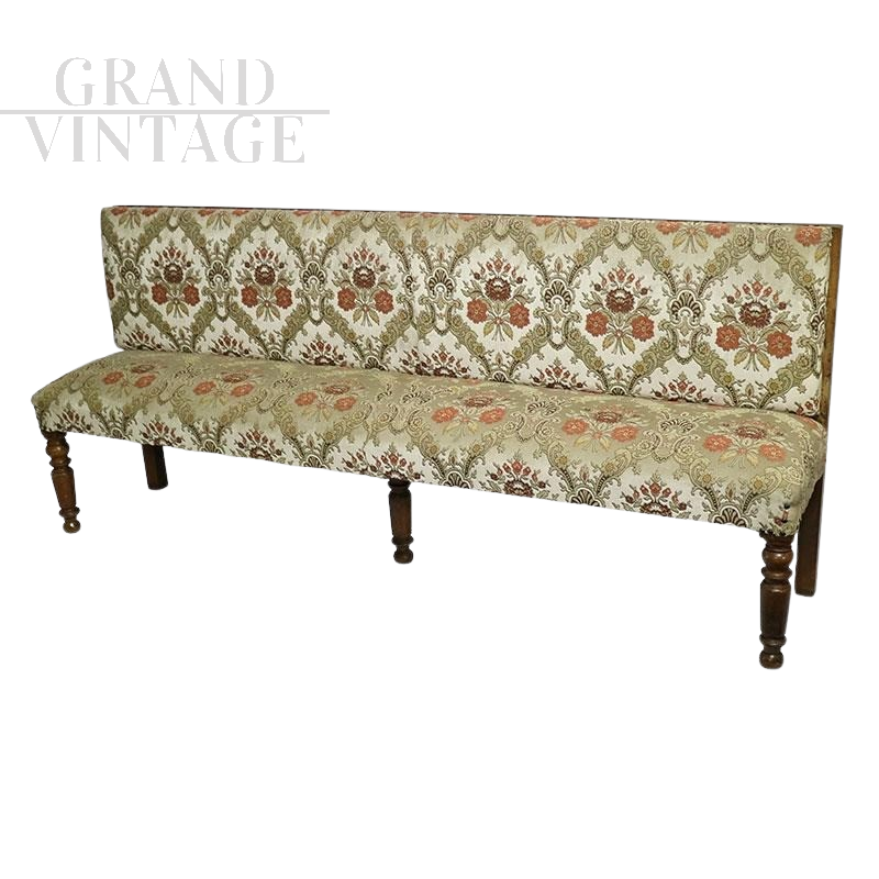 19th century fine sofa in floral fabric