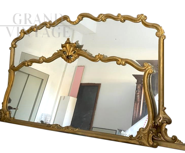 Two large mirrors in gilded wood in style