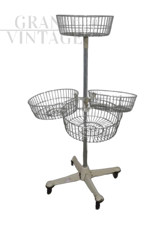 Small shop display trolley with baskets, Zenith patents 1960s