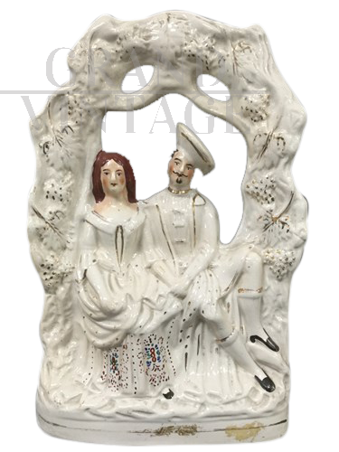 English Staffordshire porcelain figurine