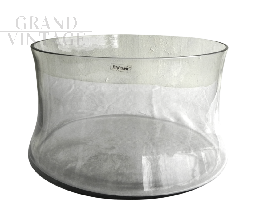 Large Barbini centerpiece bowl in Murano glass, 1970s