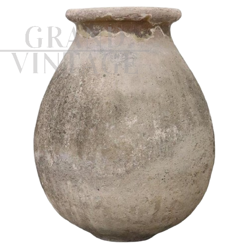 Large antique Ligurian terracotta jar from the 19th century