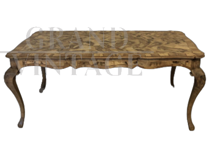 Large vintage briar table, 1950s                     
                            