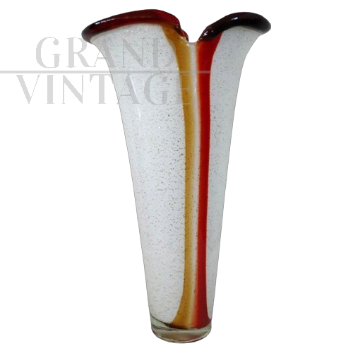 Large vase in artistic Murano glass, 1980s