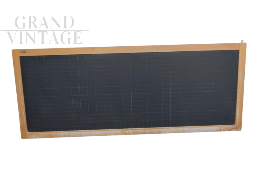 Large vintage 1960s school wall blackboard