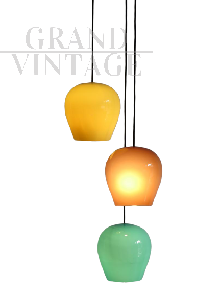 Italian ceiling lamp, design Massimo Vignelli for Venini, 1950s