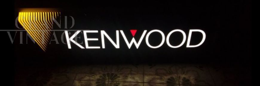 Kenwood vintage 80s backlit sign
