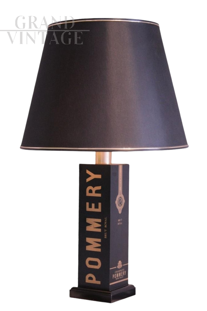 Pommery Champagne lamp, Hollywood Regency, France 1970s