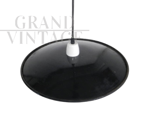 Industrial style plate-shaped pendant lamp, 60s